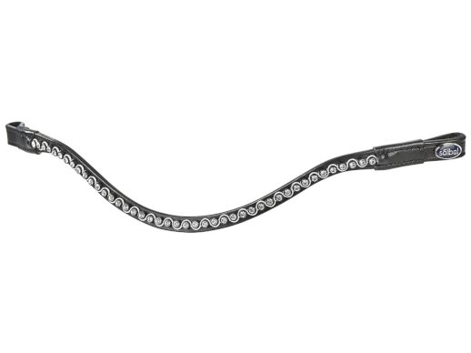 Naczółek Busse Colour Wave, czarny/srebrny