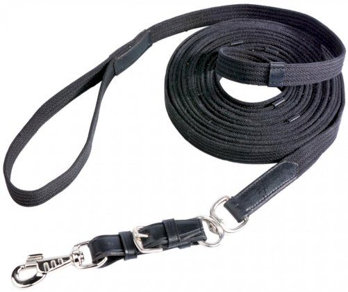 Lonża Diana z krętlikiem, czarna