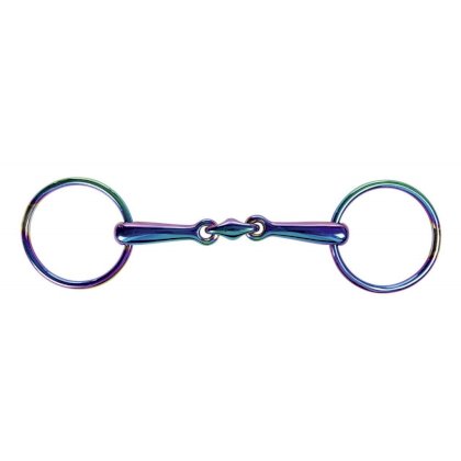 Wędzidło HKM podwójnie łamane Rainbow, 16mm