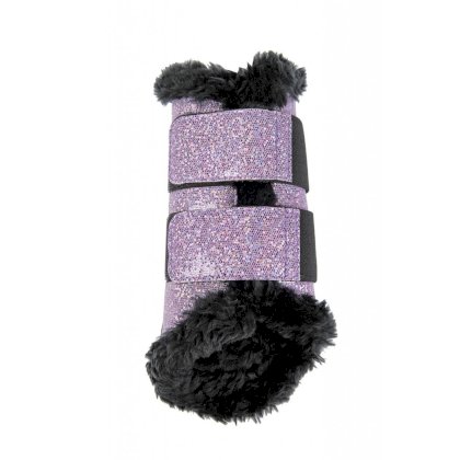 Ochraniacze -Comfort- Glitter HKM, ciemny różowy