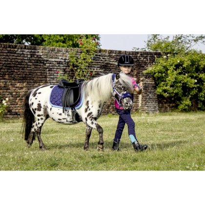 Czaprak -Funny Horses- granat/ciemny róż