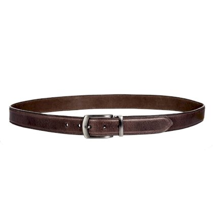 Pasek -Kingston- 3,4 cm szerokości KINGSTON, ciemny brązowy