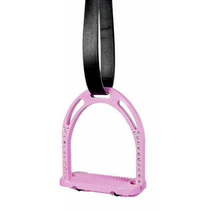 Strzemiona -Crystal- ciemny różowy