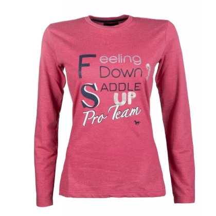 Shirt -Speed Print- HKM PRO TEAM, malinowy