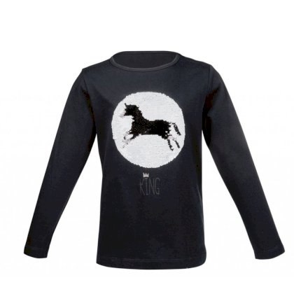 Shirt -Romeo Wendepailletten- , grafit