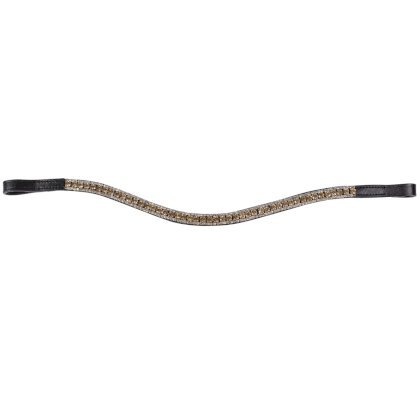 Naczółek Horze Reims, czarny/złoty