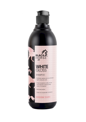 Black Horse White gloss, szampon dla siwych koni, 500ml