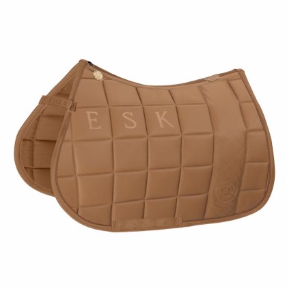 Czaprak Eskadron BIG SQUARE FAUX LEATHER Platinum 23/24, cognac