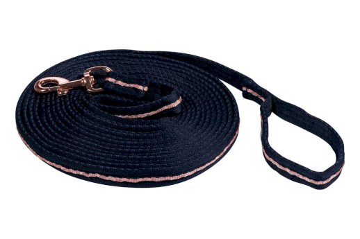Lonża HKM Rosegold Glamour, granat/różowy złoty
