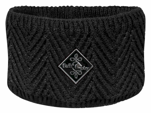 Ciepła opaska jeździecka FairPlay NAGANO, czarna