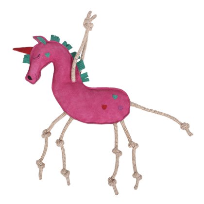 Zabawka dla konia QHP, różowy jednorożec