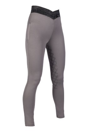 Legginsy jeździeckie HKM Ruby, szare