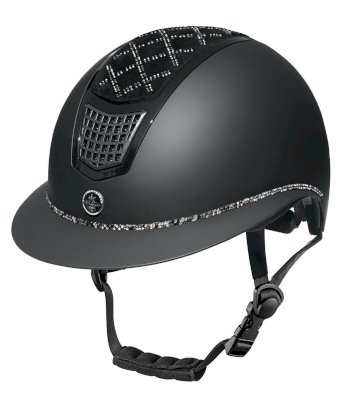 Kask jeździecki FairPlay QUANTINUM W-V SPOTLIGHT MATT SILVER, czarny
