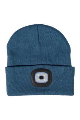 Czapka z latarką HKM Honey, niebieski