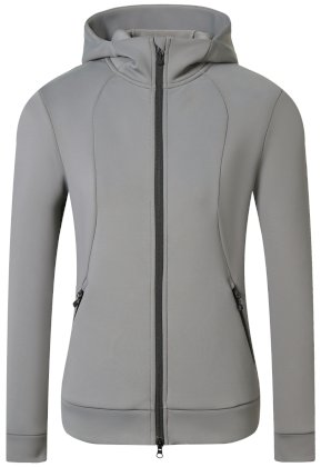 Sportowa bluza z kapturem, Covalliero 2025, damska, steel grey