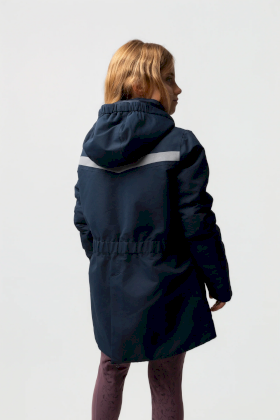 Kurtka jeździecka wodoodporna zimowa Horze Jessie Jr, blueberry