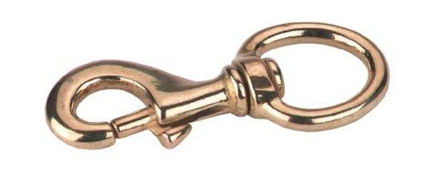 Karabińczyk mosiężny do uwiązu