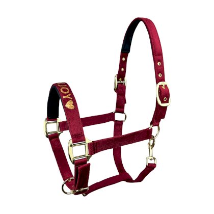 Kantar HorseEnjoy Velvet, bordowy Kantar HorseEnjoy Velvet, bordowy