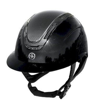 Kask jeździecki FAIRPLAY EQUILEUS W-V CARBON SHINY, czarny Kask jeździecki FAIRPLAY EQUILEUS W-V CARBON SHINY, czarny