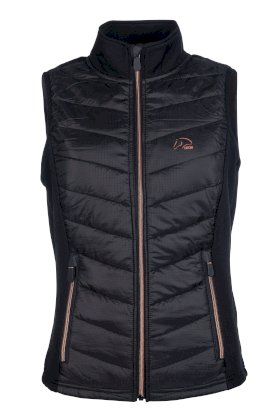 Kamizelka do jazdy konnej HKM Basel Style, czarny/rosegold