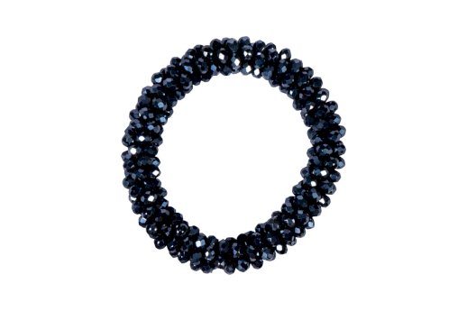 Ozdobna gumka do włosów Crystal, granatowa