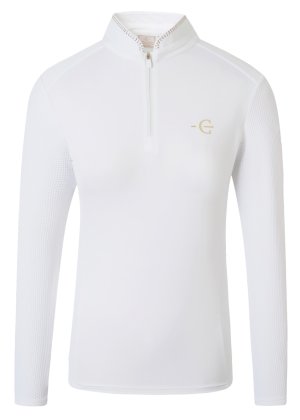 Koszulka konkursowa na zawody jeździeckie Covaliero 2026, biała