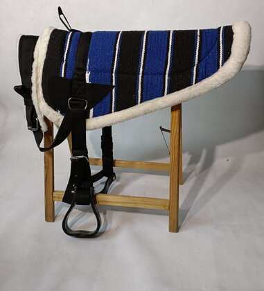 Pad do jazdy na oklep, granatowy/czarny/biały