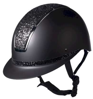 Kask HKM Lady Shield Elegant, czarny/srebrny