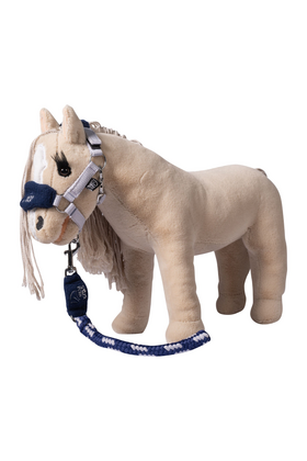 Zestaw kantar z uwiązem Cuddle Horse, szary/niebieski Zestaw kantar z uwiązem Cuddle Horse, szary/niebieski