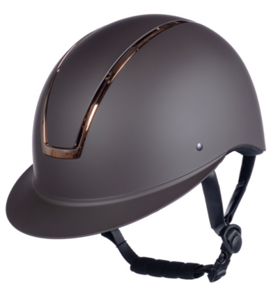 Kask HKM Lady Shield, brąz/rosegold