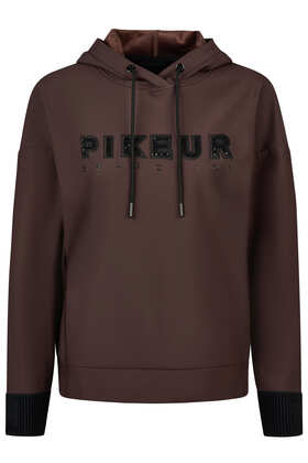 Bluza jeździecka Pikeur Plushluxe Hoody, brązowa