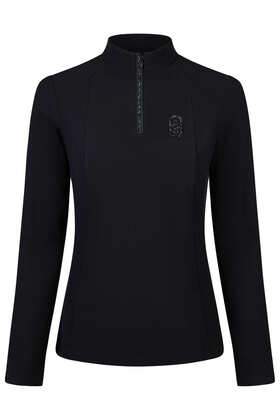 Bluza jeździecka Pikeur Zip Rip, czarna Bluza jeździecka Pikeur Zip Rip, czarna