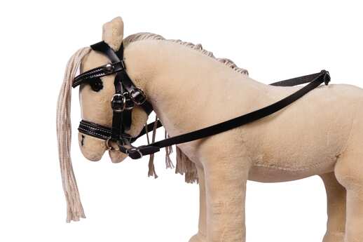 Ogłowie dla konika Cuddle Horse, czarne