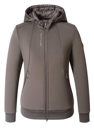 Jeździecka bluza z kapturem, Covalliero 2026, damska, milky chocolate Jeździecka bluza z kapturem, Covalliero 2026, damska, milky chocolate