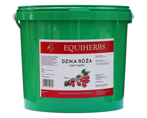 EQUIHERBS dzika róża suszona, cały owoc, 1kg, odporność
