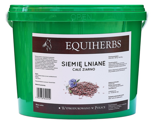 EQUIHERBS siemię lniane 2kg - dla koni
