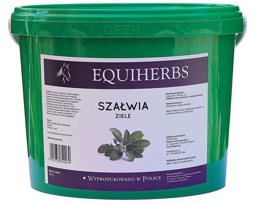 EQUIHERBS szałwia 500g - układ pokarmowy i oddechowy