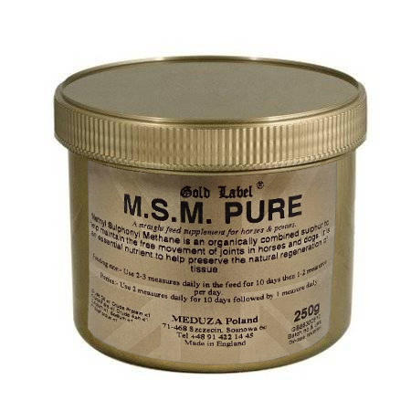 MSM Pure Gold Label preparat wzmacniający stawy u koni MSM Pure Gold Label preparat wzmacniający stawy u koni
