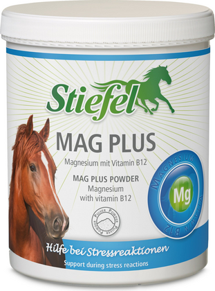 Mag Plus Pulver Stiefel Magnez w proszku z witaminą B12 dla koni Mag Plus Pulver Stiefel Magnez w proszku z witaminą B12 dla koni
