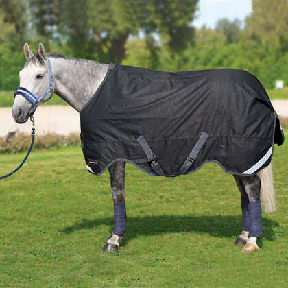 Derka przeciwdeszczowa HorseEnjoy Rain Warrior, czarna