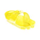 Zgrzebło plastikowe, żółty
