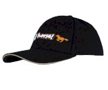 Czapka z daszkiem do stajni, czarna