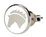 Kolczyki na sztyfcie HR końska głowa, białe