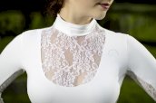 Koszulka konkursowa Queens Lace Longsleeve, biały