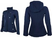 Kurtka jeździecka softshell -Sport- damska, granatowa