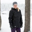 Zimowa kurtka jeździecka Parka Christa, czarna