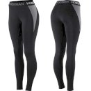 Legginsy jeździeckie na lato Madison, czarno/szare
