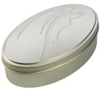 Siatka HR na włosy, granatowa z 3 srebrnymi głowami