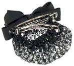 Siatka na włosy HR z kryształkami i broszką