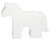 Skarbonka HR w kształcie konia, biała